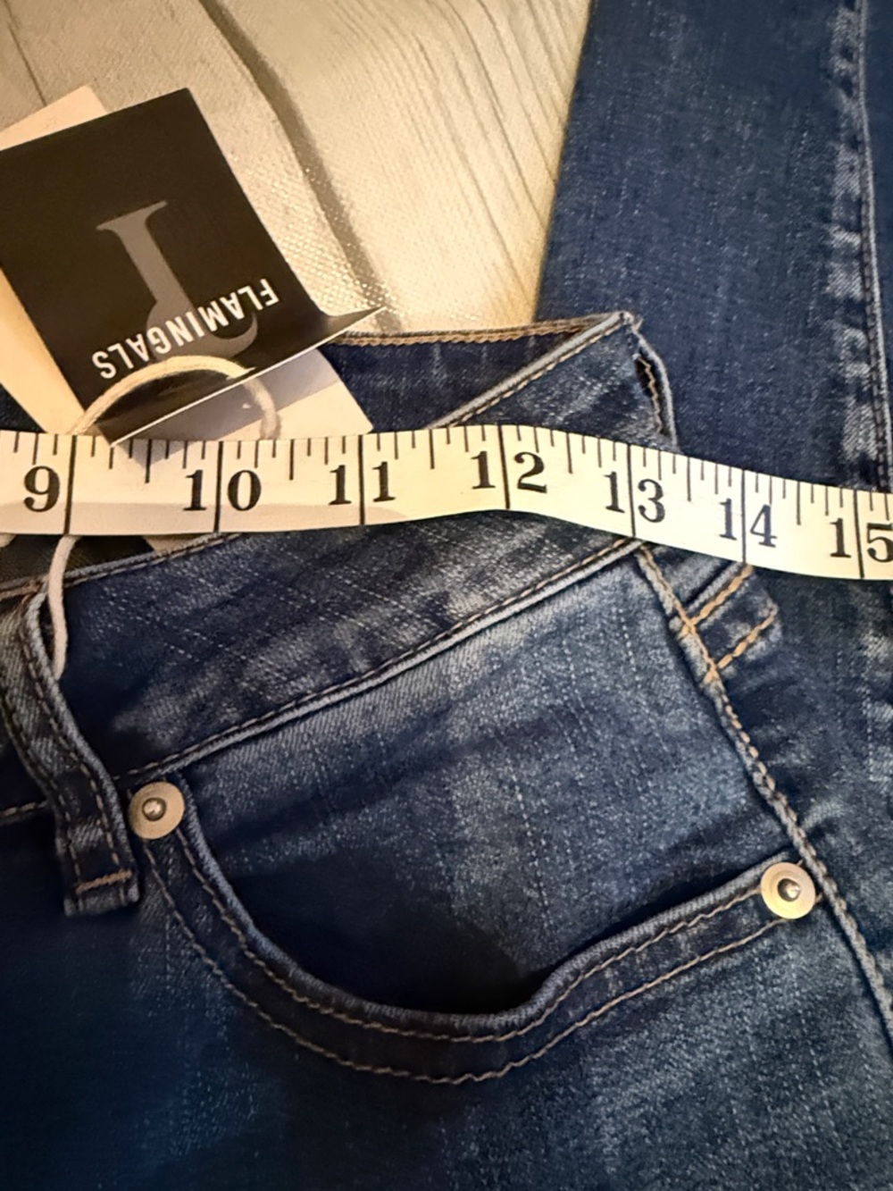 Flamingals Women’s Jeans - Dark Blue - Picture 2 of 5